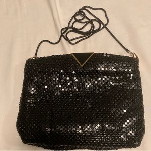 NWOT Black Sequined Purse, unknown where purchased but never used.